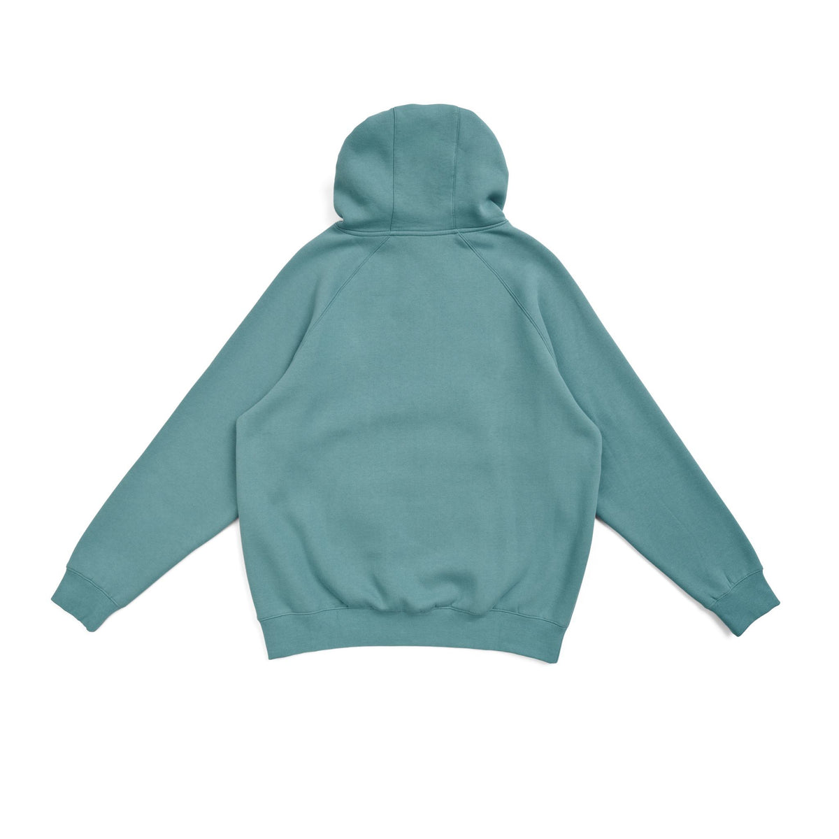 Mens' Cotton Care Kangaroo Pocket Zipper Hoodie - Slate Green - Back