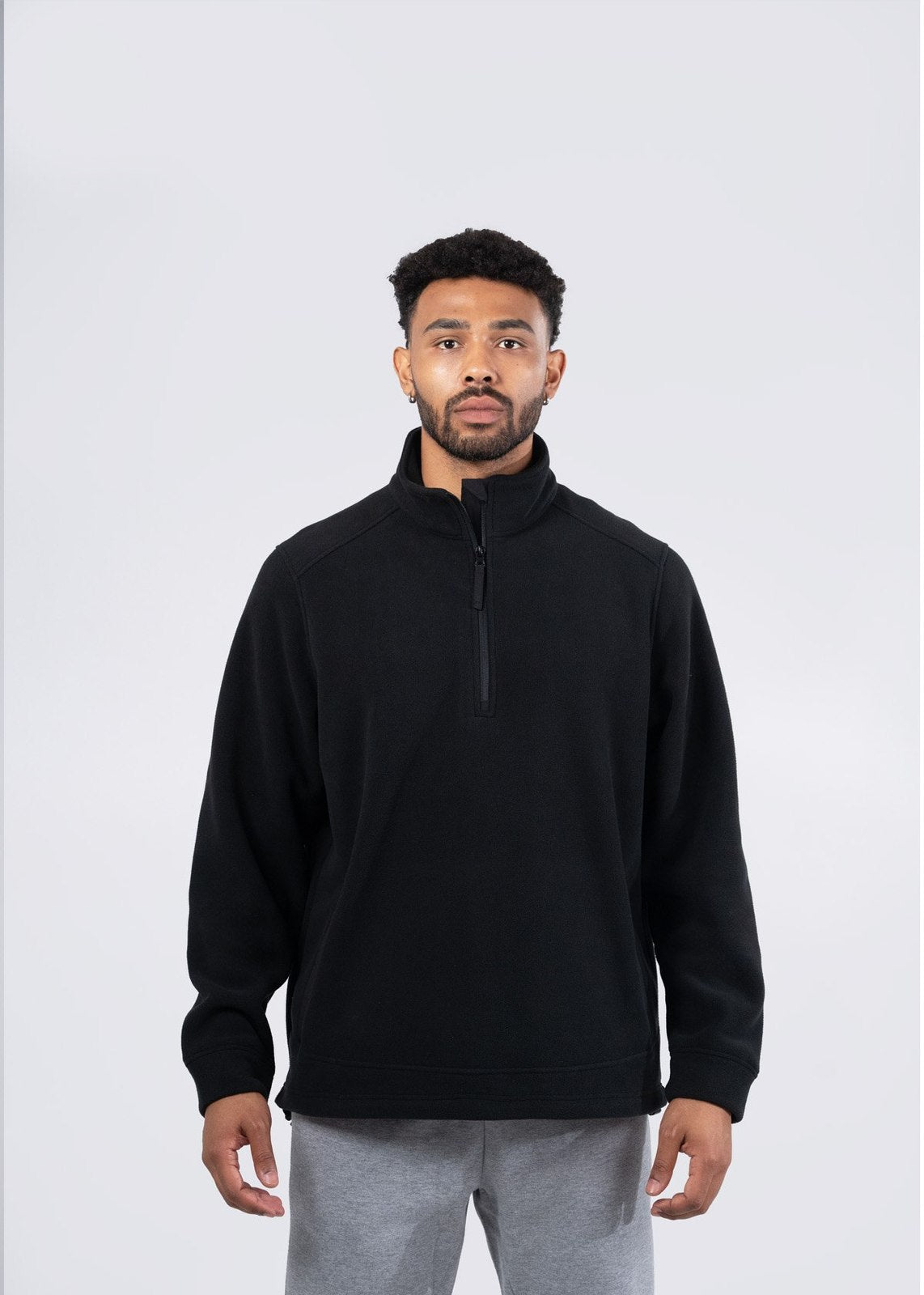 320gsm Men's / Unisex  Polar Fleece Half Zip Top - view