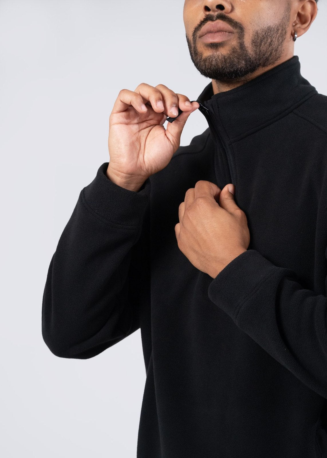 320gsm Men's / Unisex  Polar Fleece Half Zip Top - view