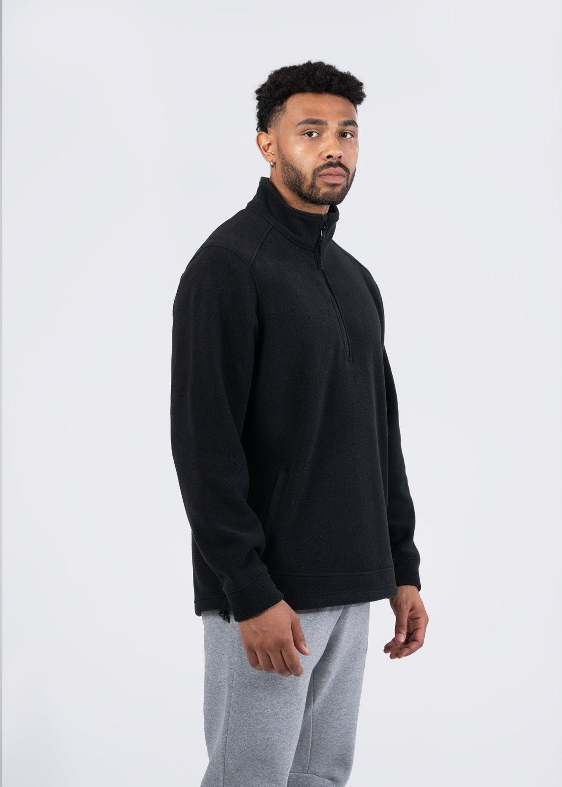 320gsm Men's / Unisex  Polar Fleece Half Zip Top - view