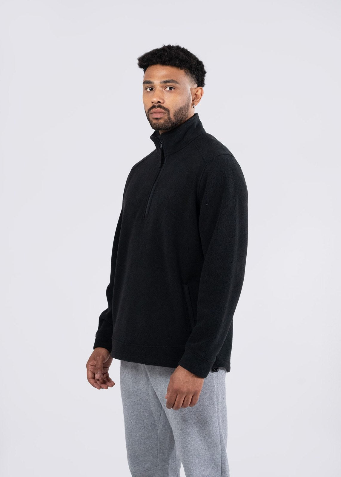 320gsm Men's / Unisex  Polar Fleece Half Zip Top - view