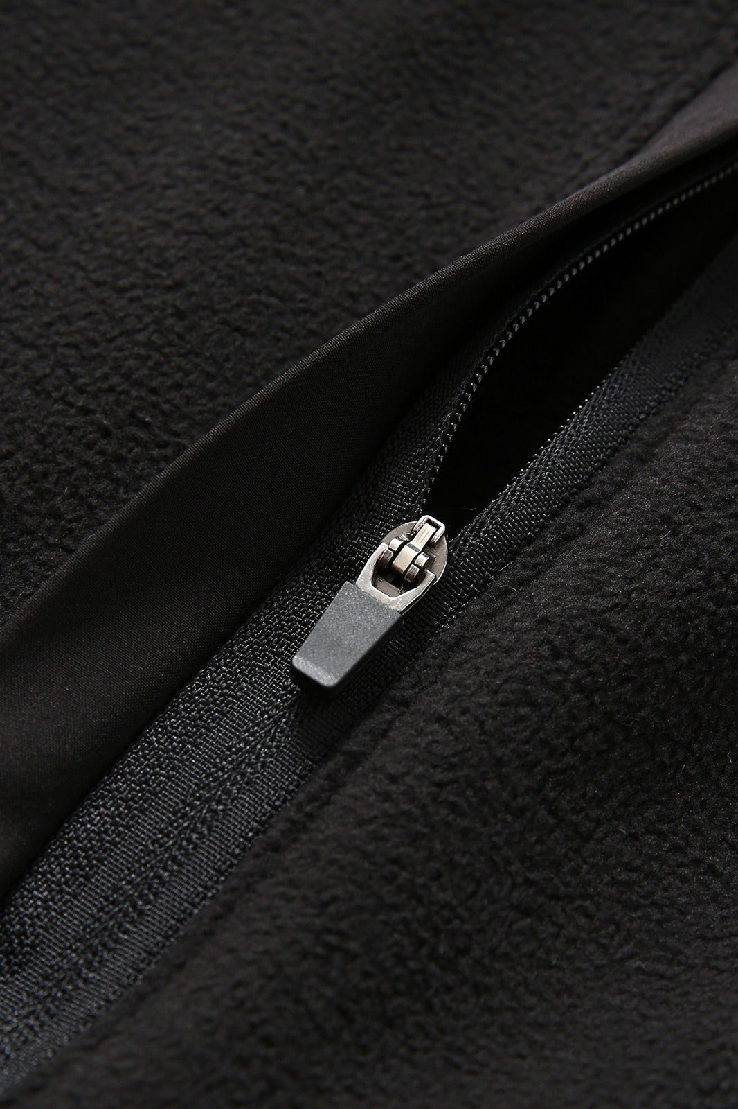 320gsm Men's / Unisex  Polar Fleece Half Zip Top - Black - View
