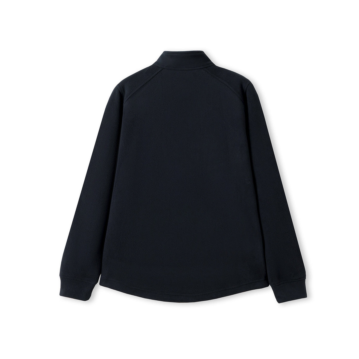 320gsm Women's  Polar Fleece Half Zip Top - Navy Blue - Back
