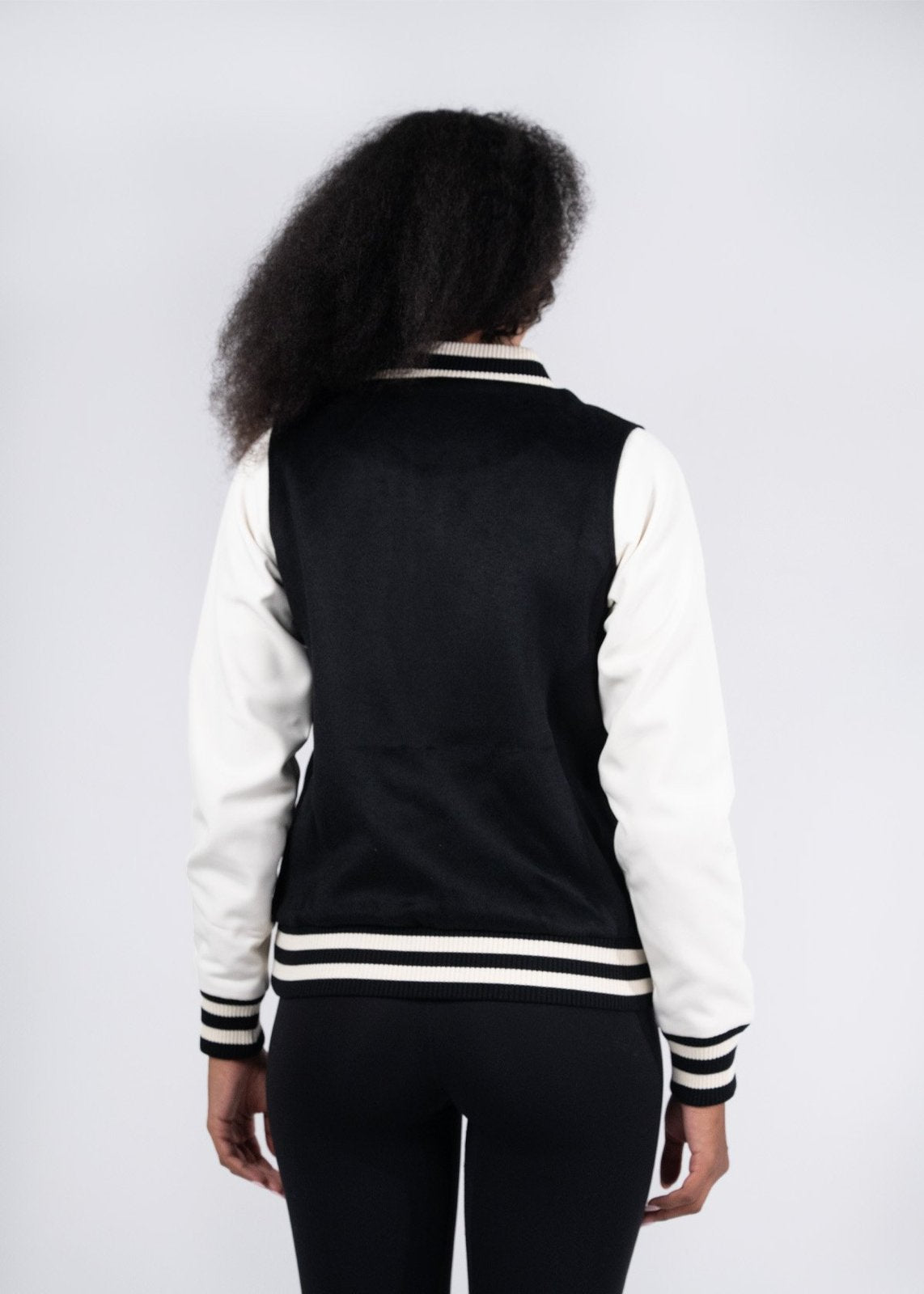 500gsm Women's/Junior Wool Blend Soft Shell Varsity Jacket - view