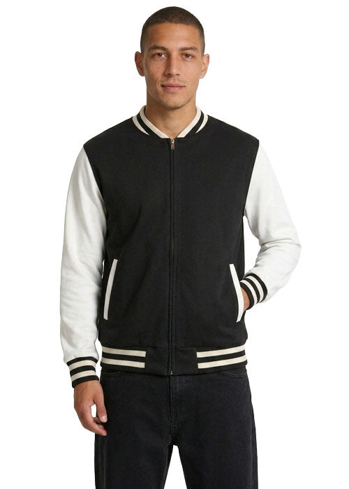500gsm Men's/Unisex Wool Blend Soft Shell Varsity Jacket