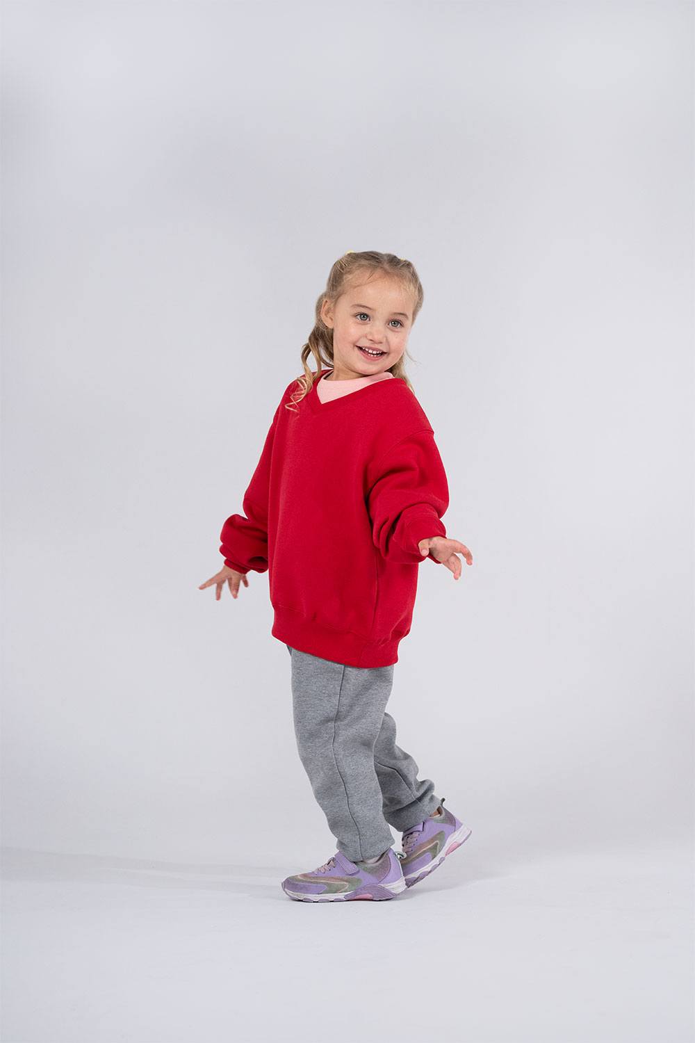 Kids v-neck Fleece - view