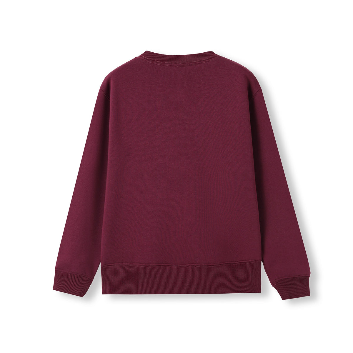 Kids v-neck Fleece - Maroon - Back