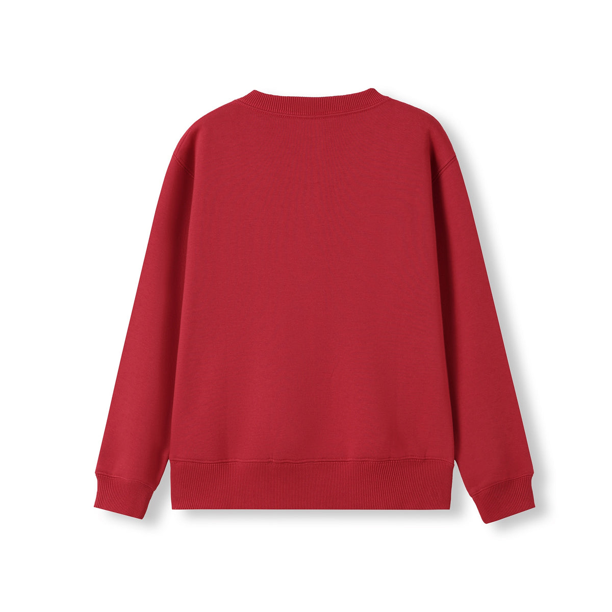Kids v-neck Fleece - Red - Back