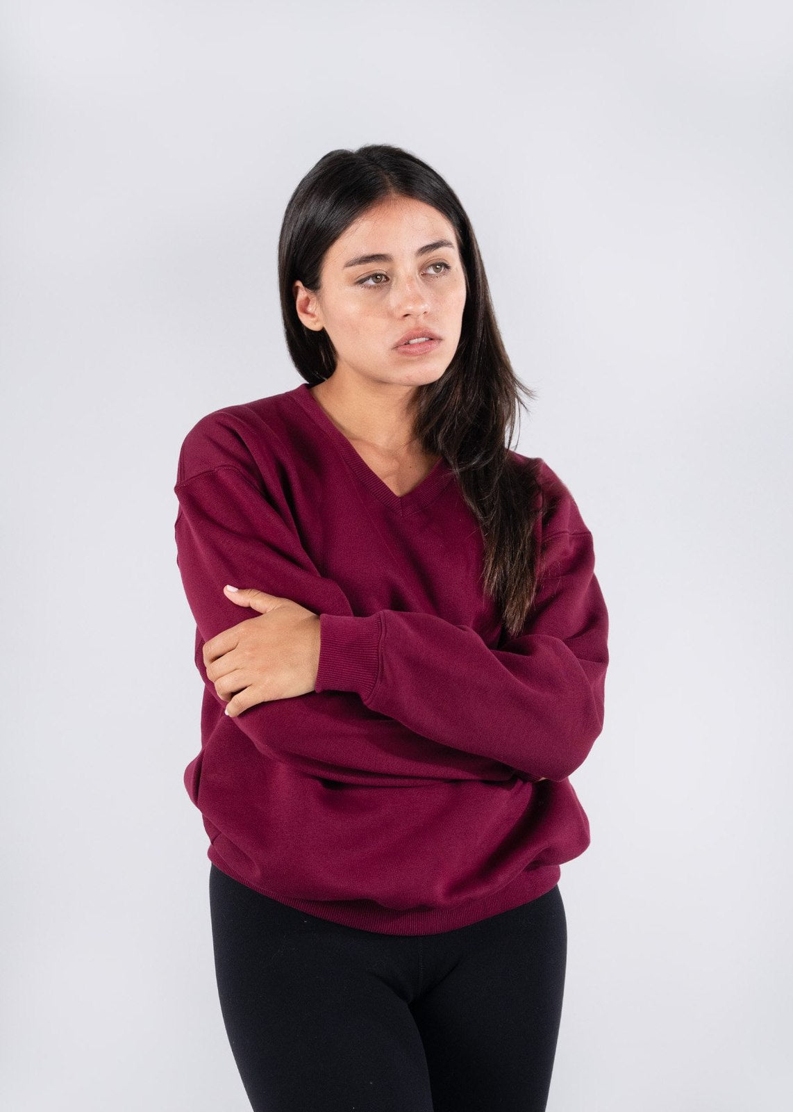 Men's/Unisex V-neck Fleece - view