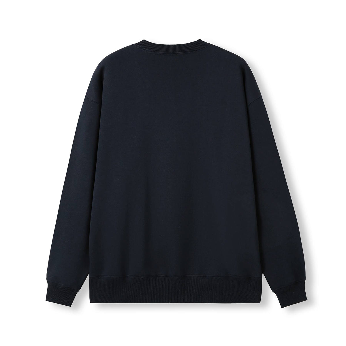 Men's/Unisex V-neck Fleece - Navy Blue - Back