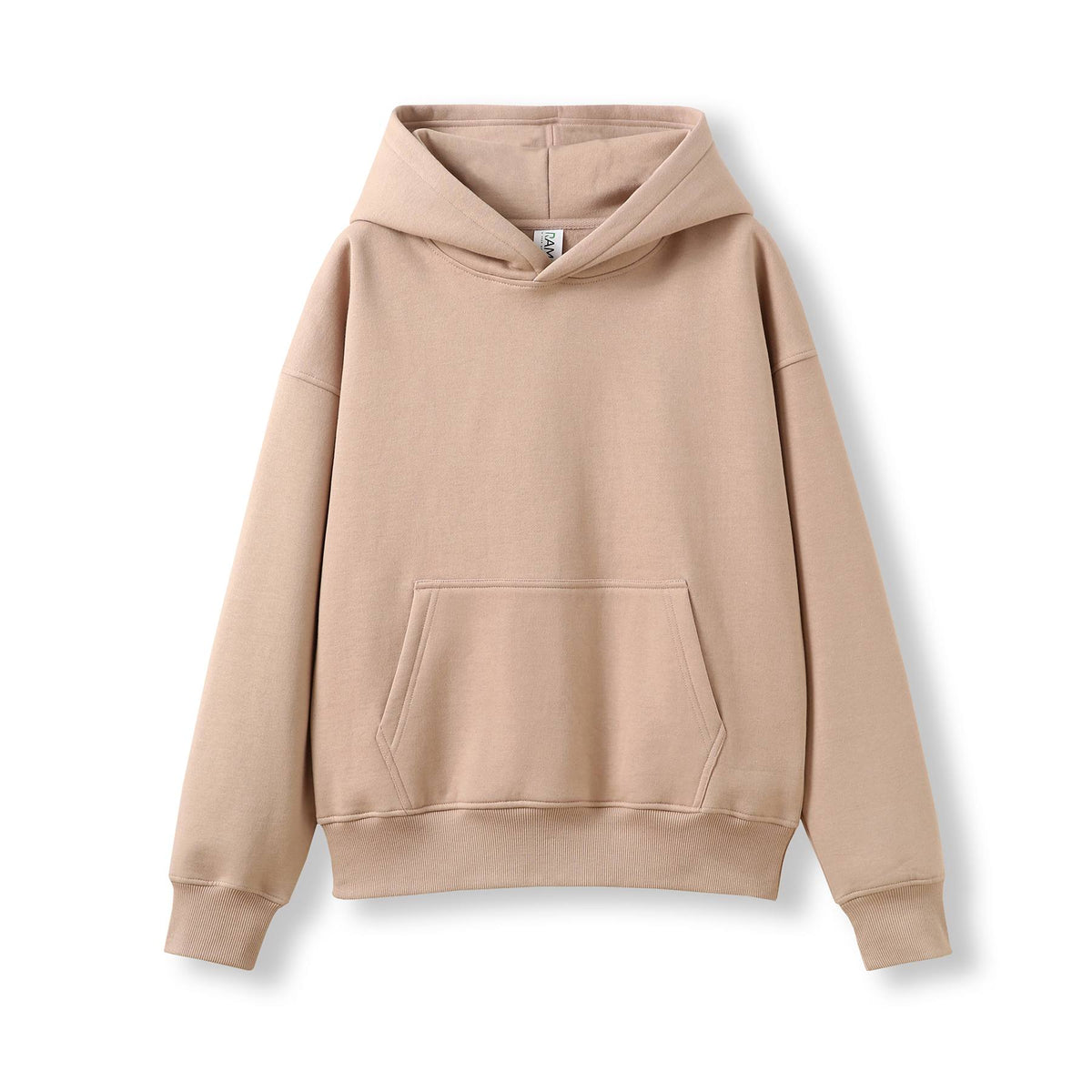 Kid's Easy Fit Oversize Hoodies - Peach - Front