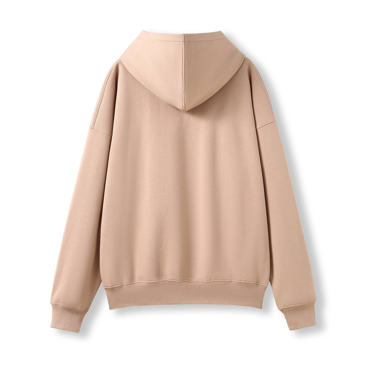 Adult's Easy Fit Oversize Hoodies - Peach - Back