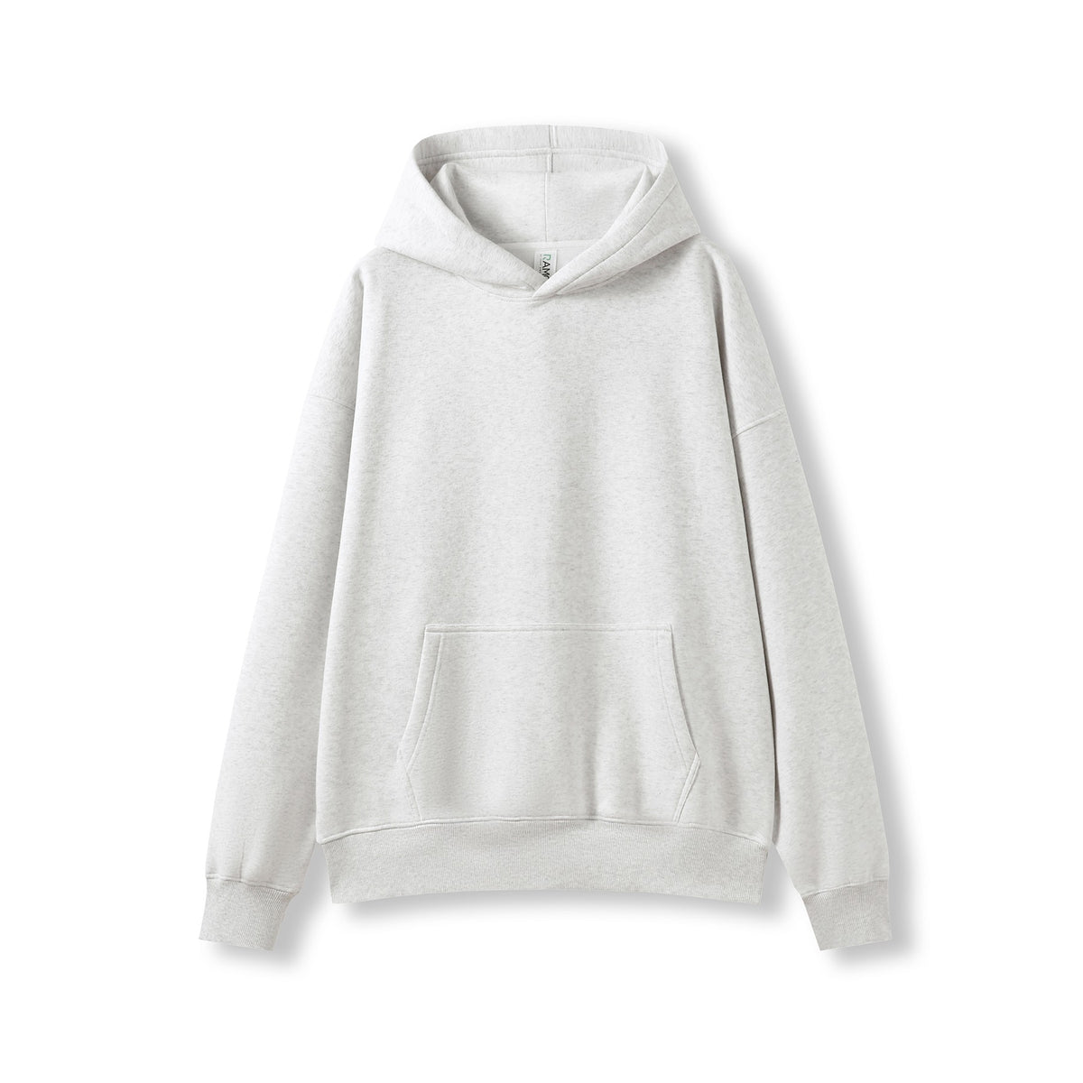 Adult's Easy Fit Oversize Hoodies - Snow Marl - Front