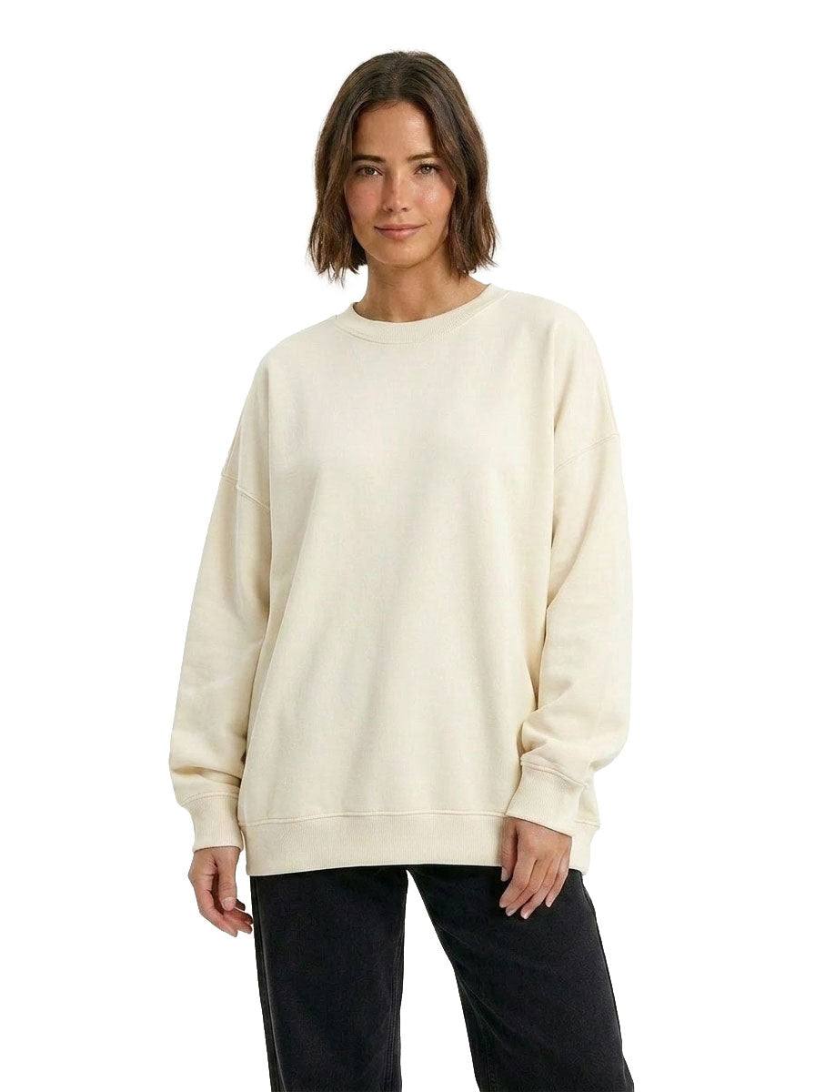 Adult's Easy Fit Oversize Crew Neck Fleece - view