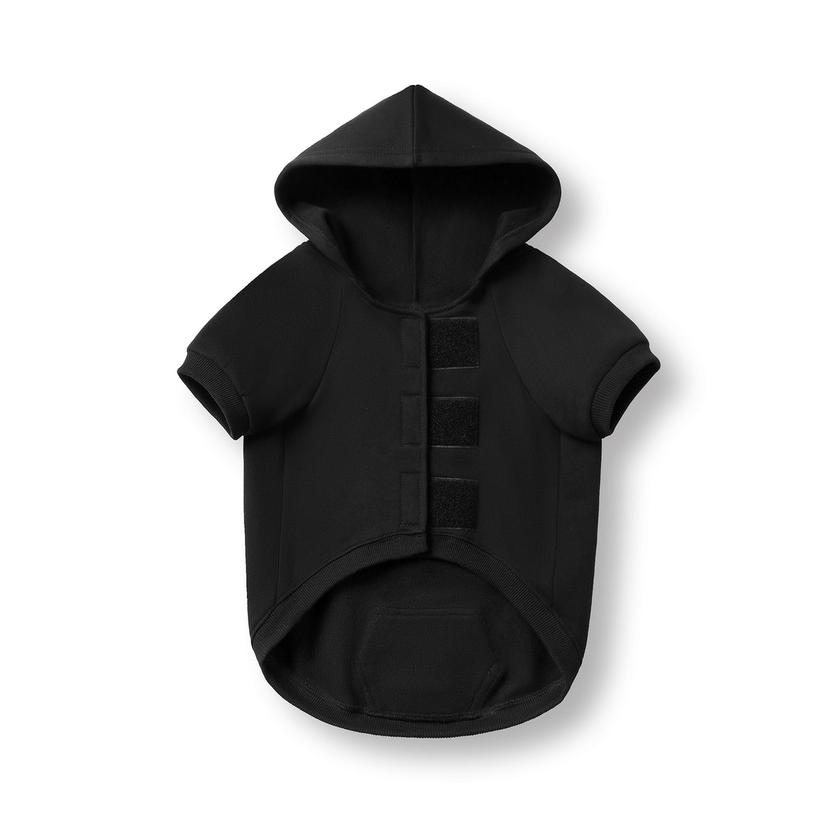 dog hoodies - Black - Front