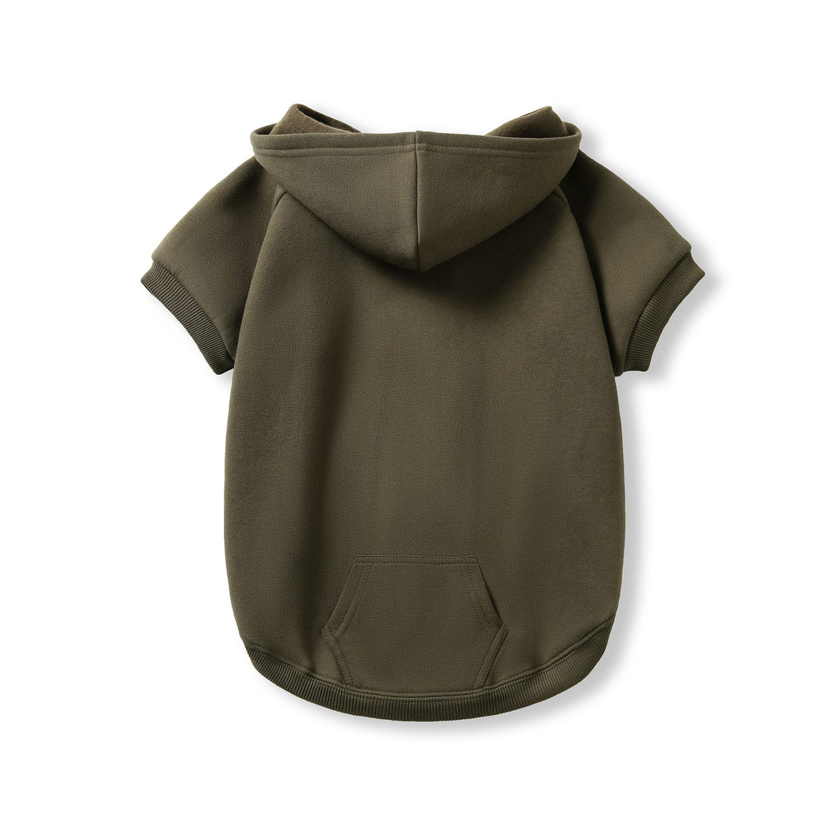 dog hoodies - Olive - Back