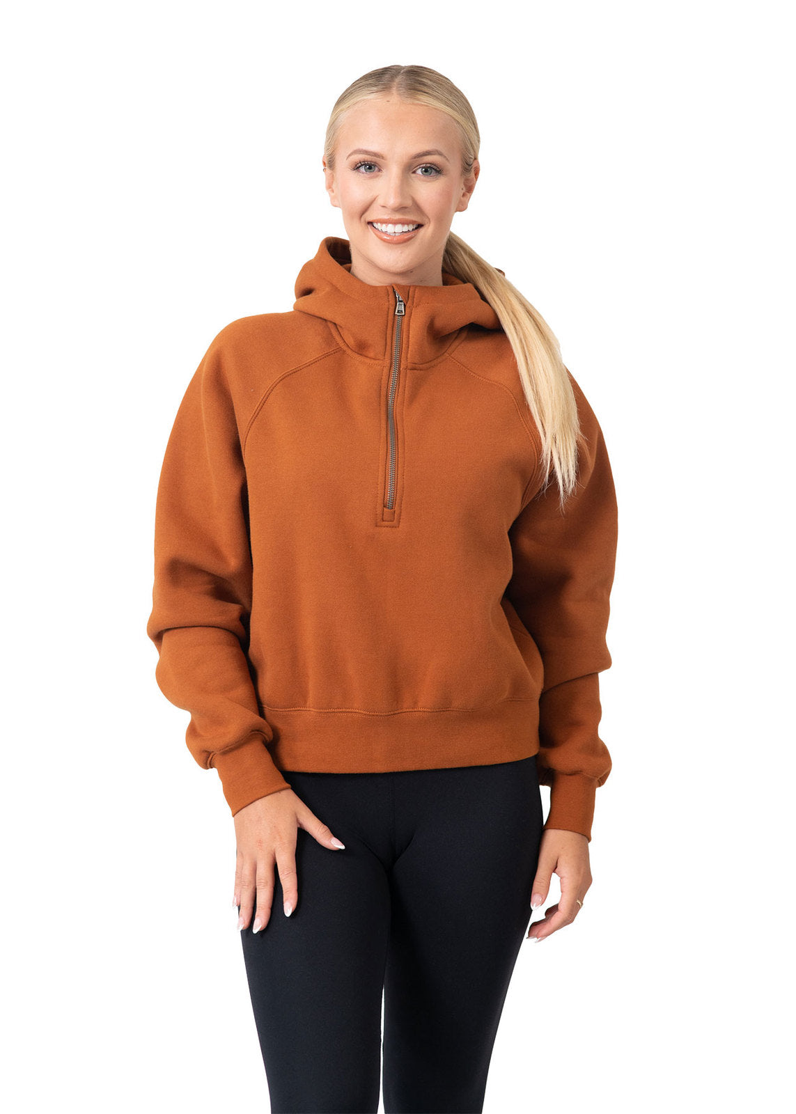 Womens/Girls Cotton Care Half-Zip - view