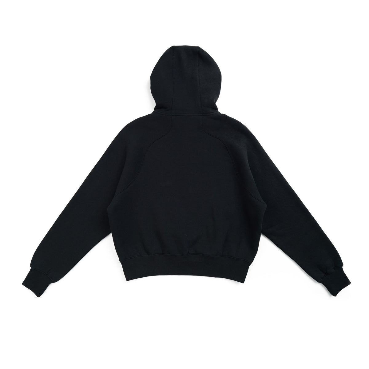 Womens/Girls Cotton Care Half-Zip - Black - Back