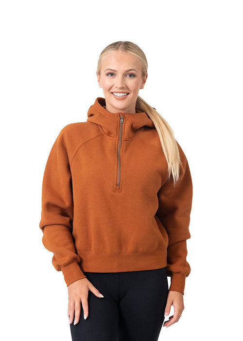 Womens/Girls Cotton Care Half-Zip