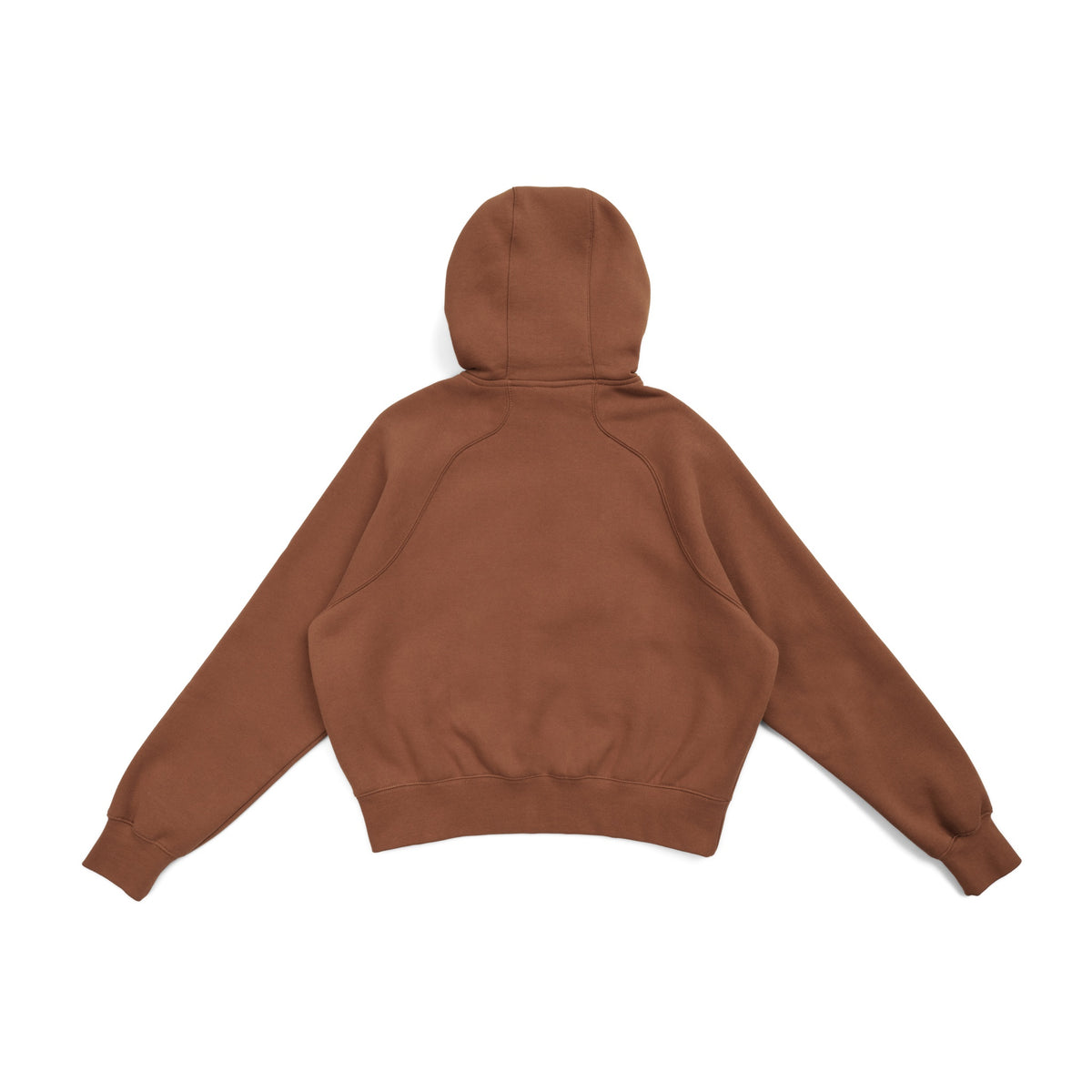 Womens/Girls Cotton Care Half-Zip - Toffee - Back