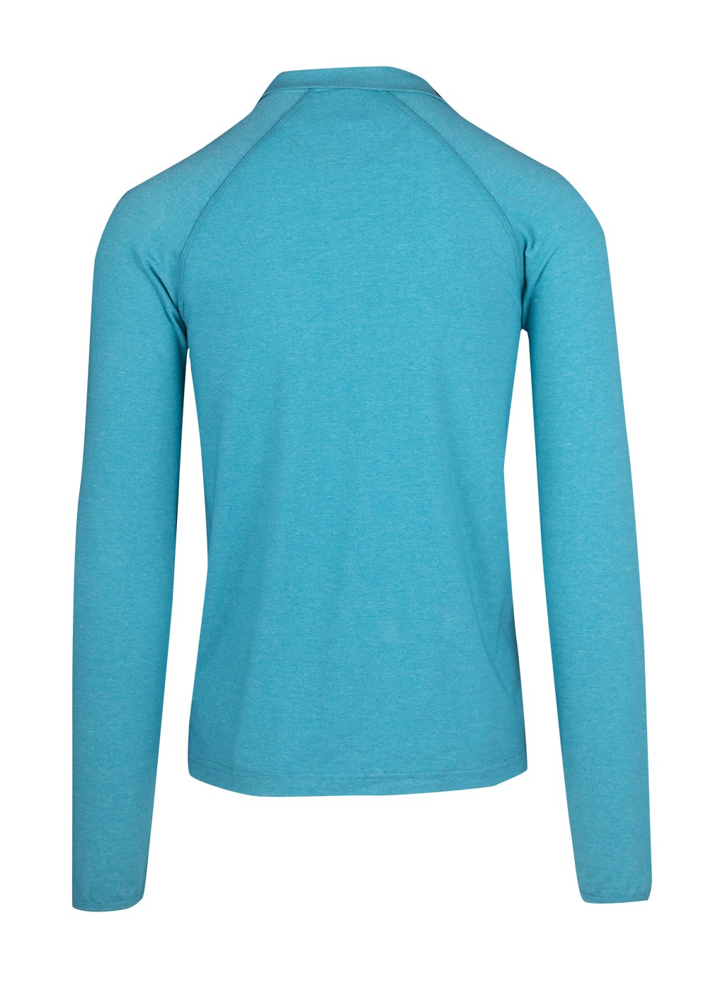 Mens Greatness Half Zip Mock Neck - Jade Heather - Back