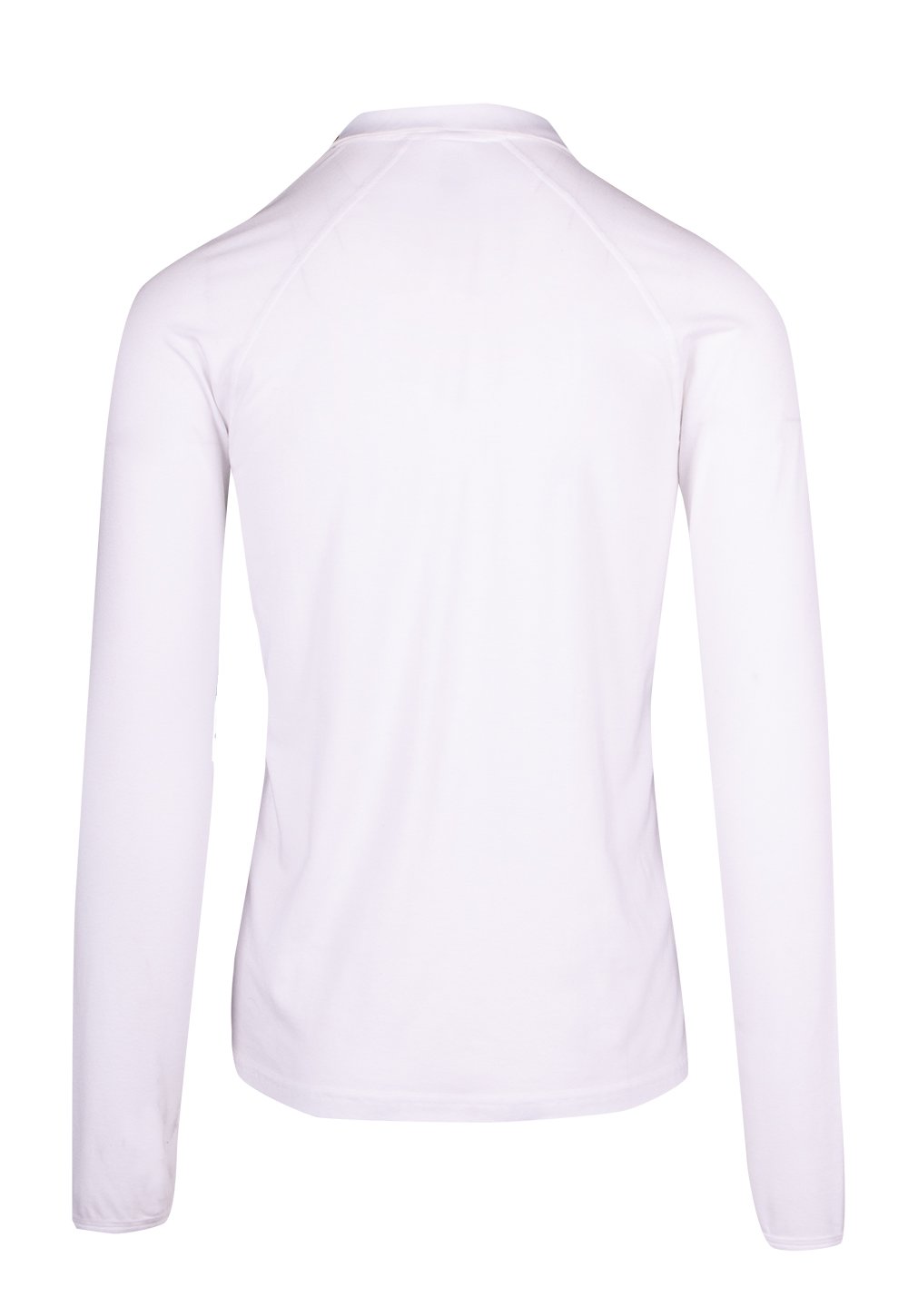 Mens Greatness Half Zip Mock Neck - White - Back