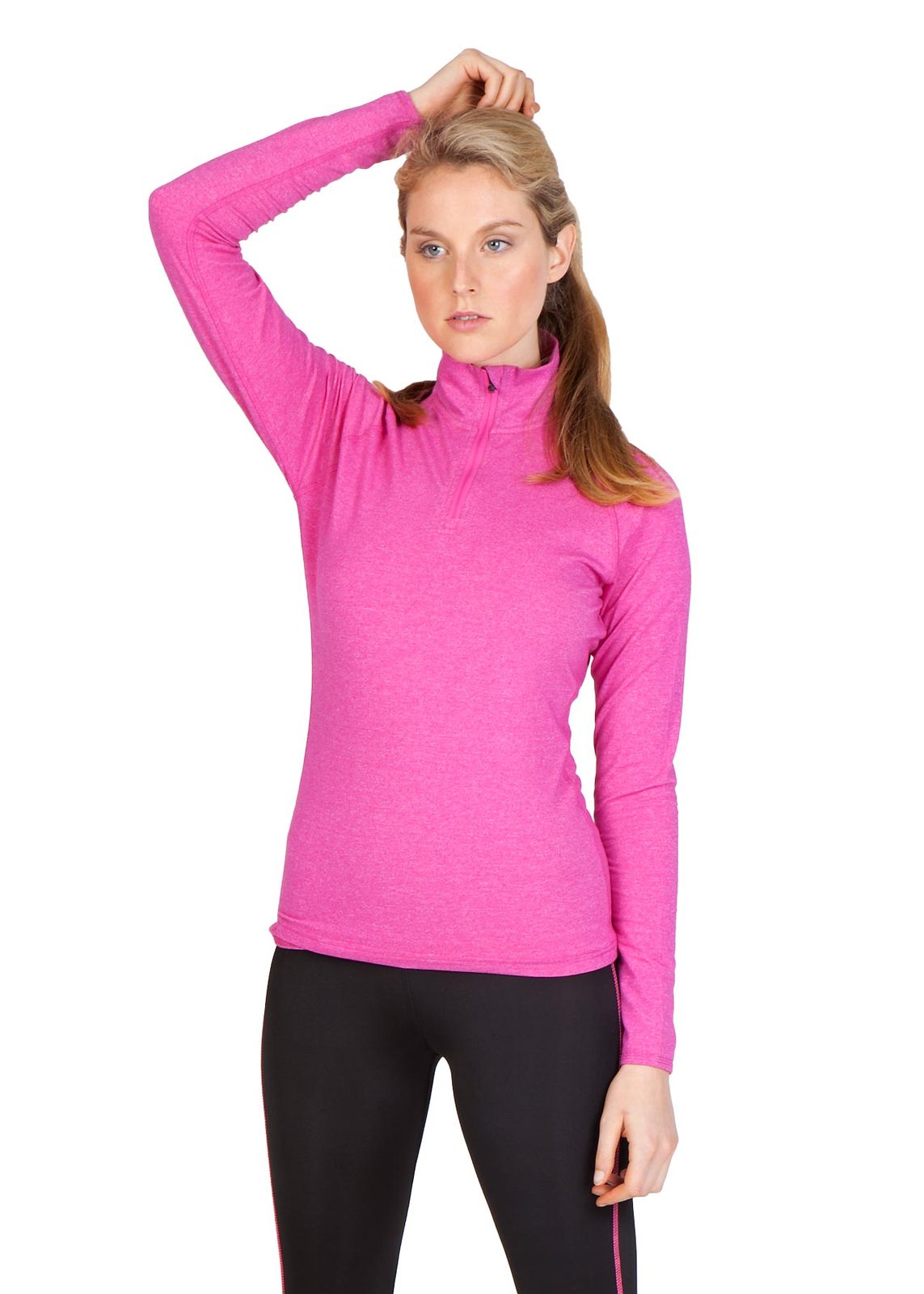 Womens Greatness Half Zip Mock Neck - view