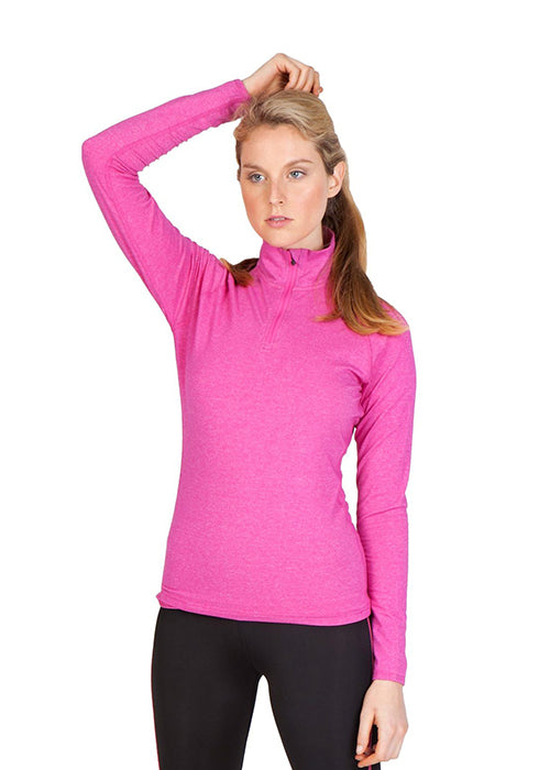 Womens Greatness Half Zip Mock Neck