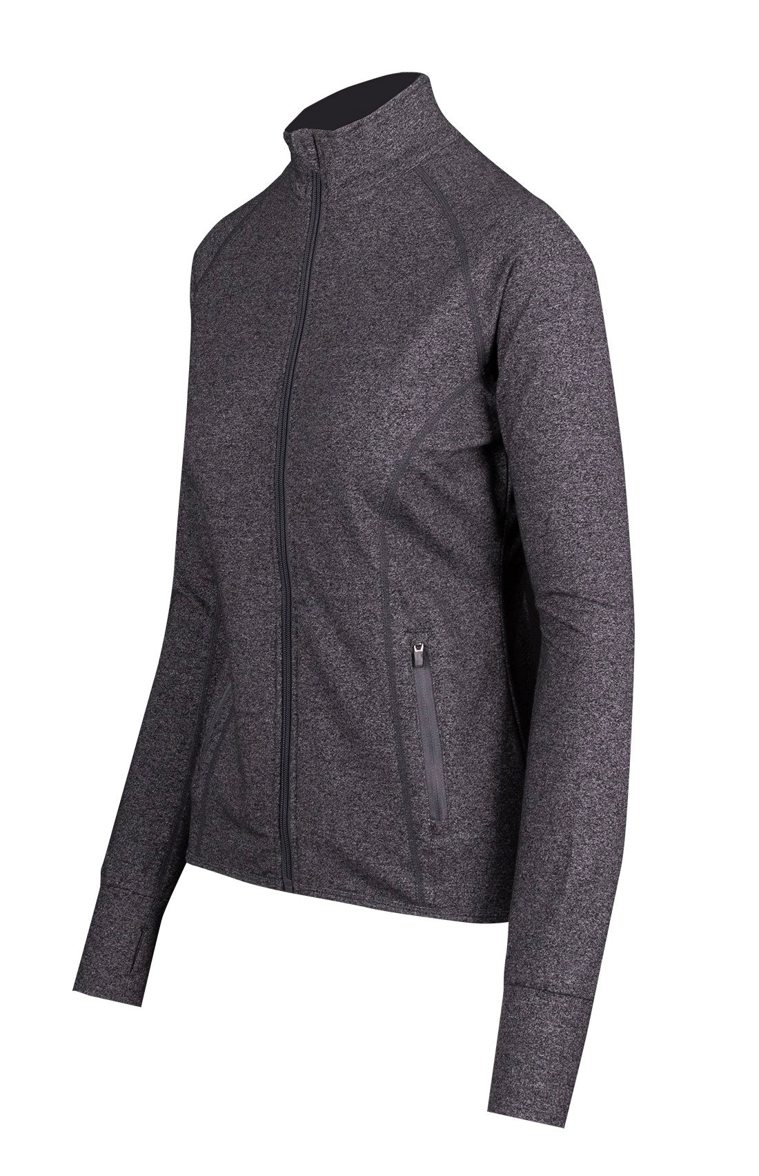 Womens Greatness Heather Jacket - Dark Heather - Side