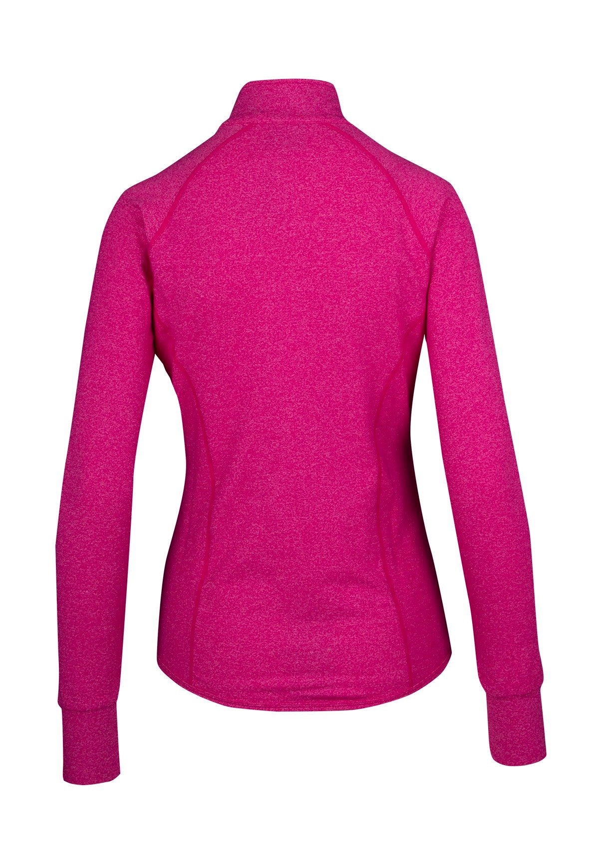 Womens Greatness Heather Jacket - Hot Pink Heather - Back