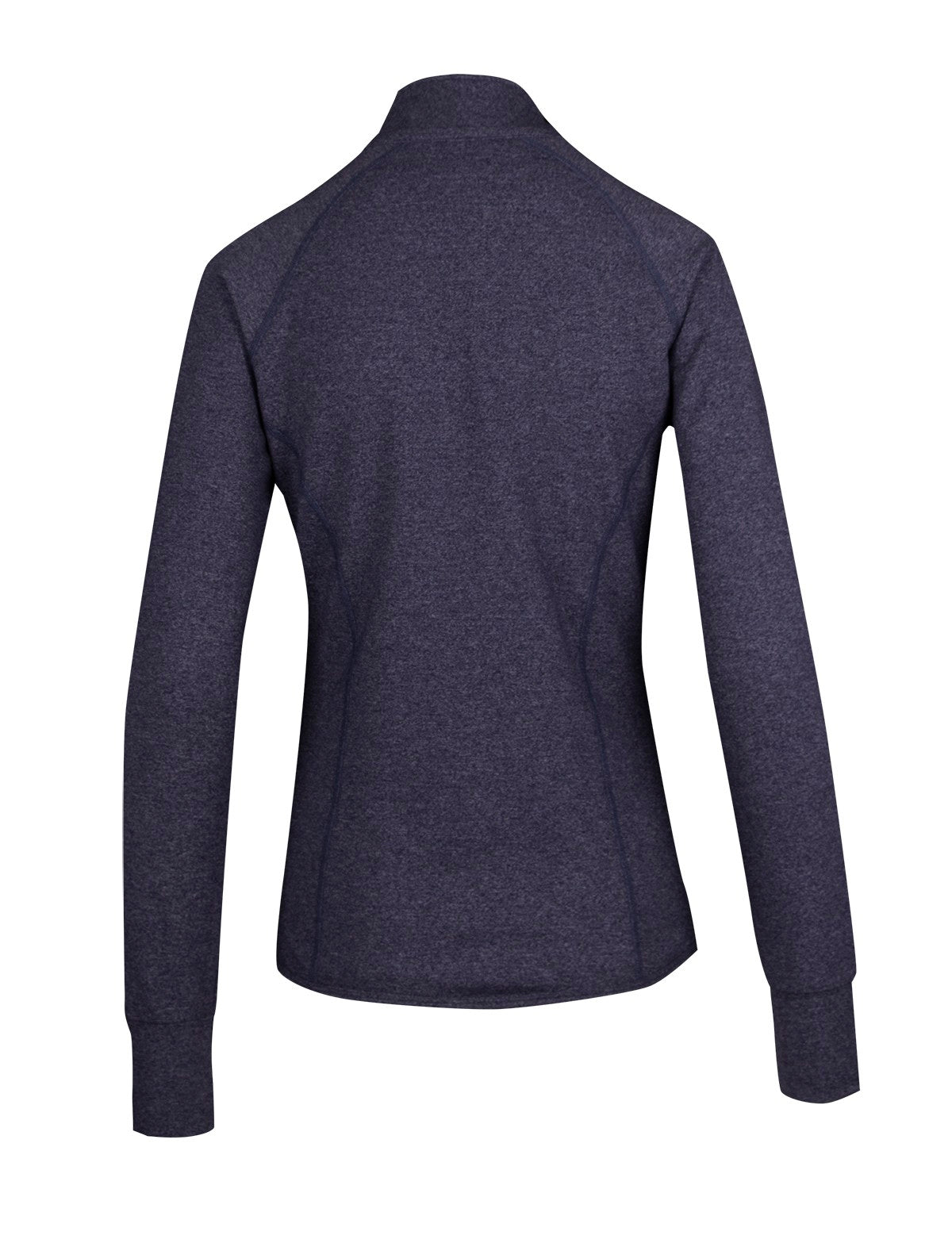 Womens Greatness Heather Jacket - Navy Heather - Back