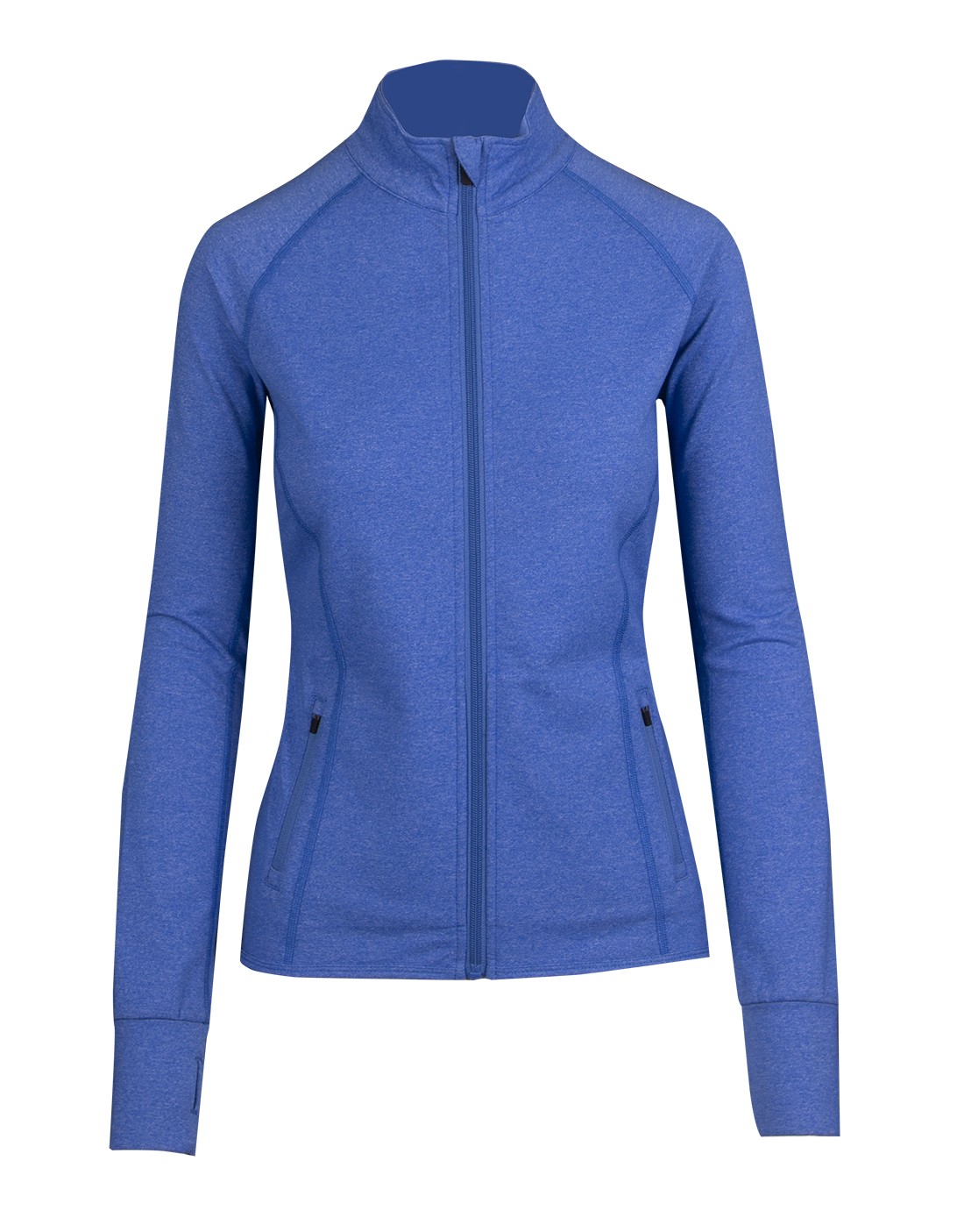 Womens Greatness Heather Jacket - Royal Heather - Front