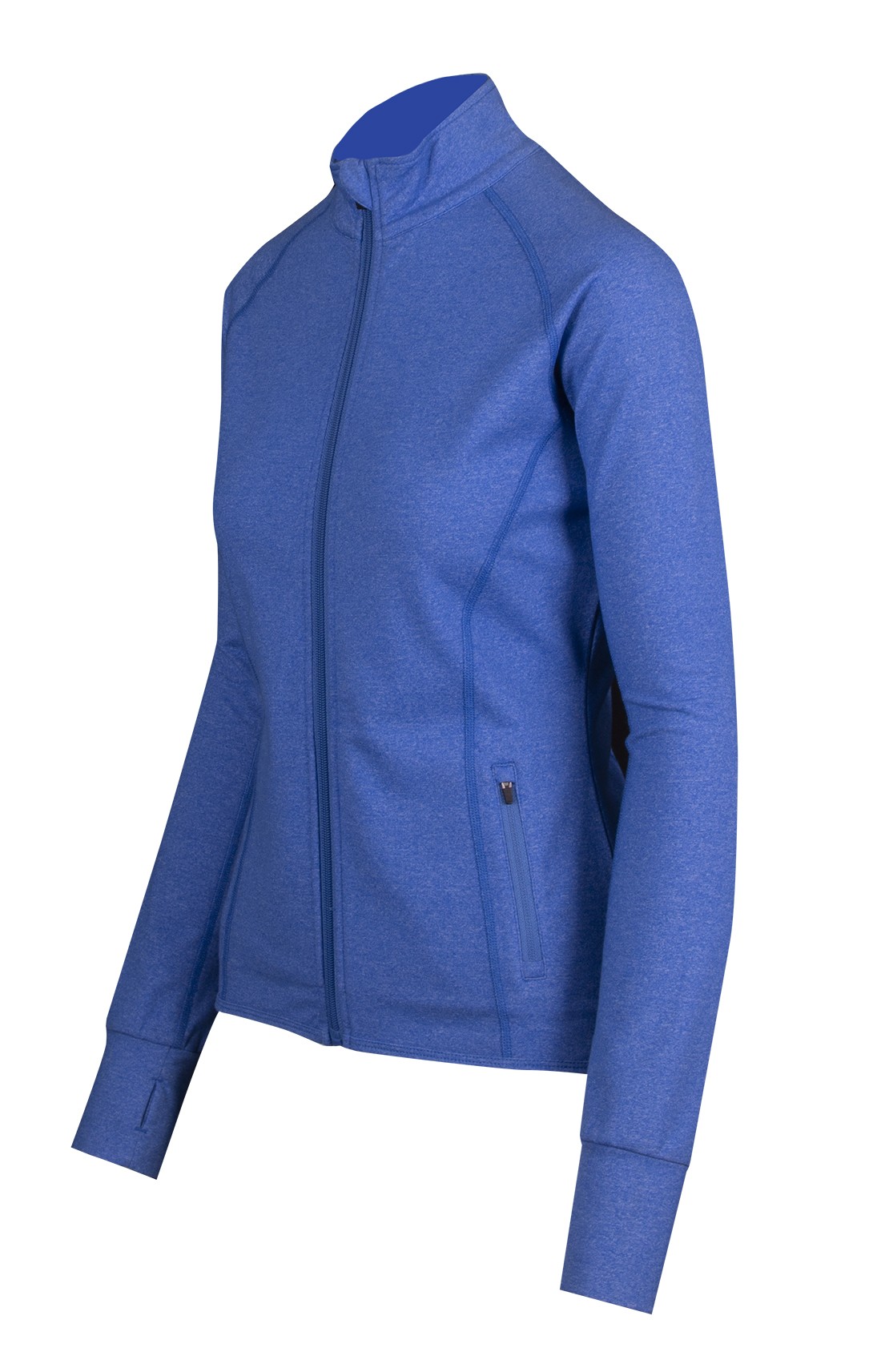 Womens Greatness Heather Jacket - Royal Heather - Side
