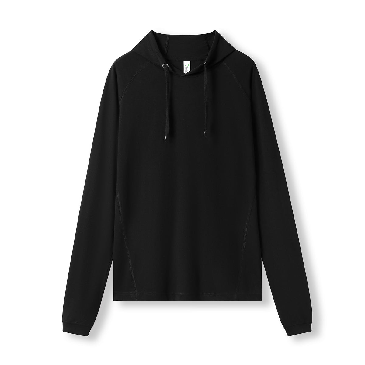 Men's / Unisex FUSION T-shirt Hoodie - Black - Front
