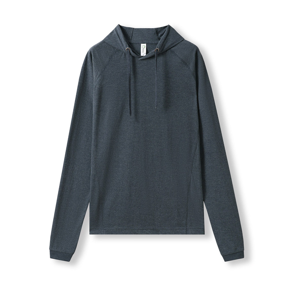 Men's / Unisex FUSION T-shirt Hoodie - Navy Marl - Front
