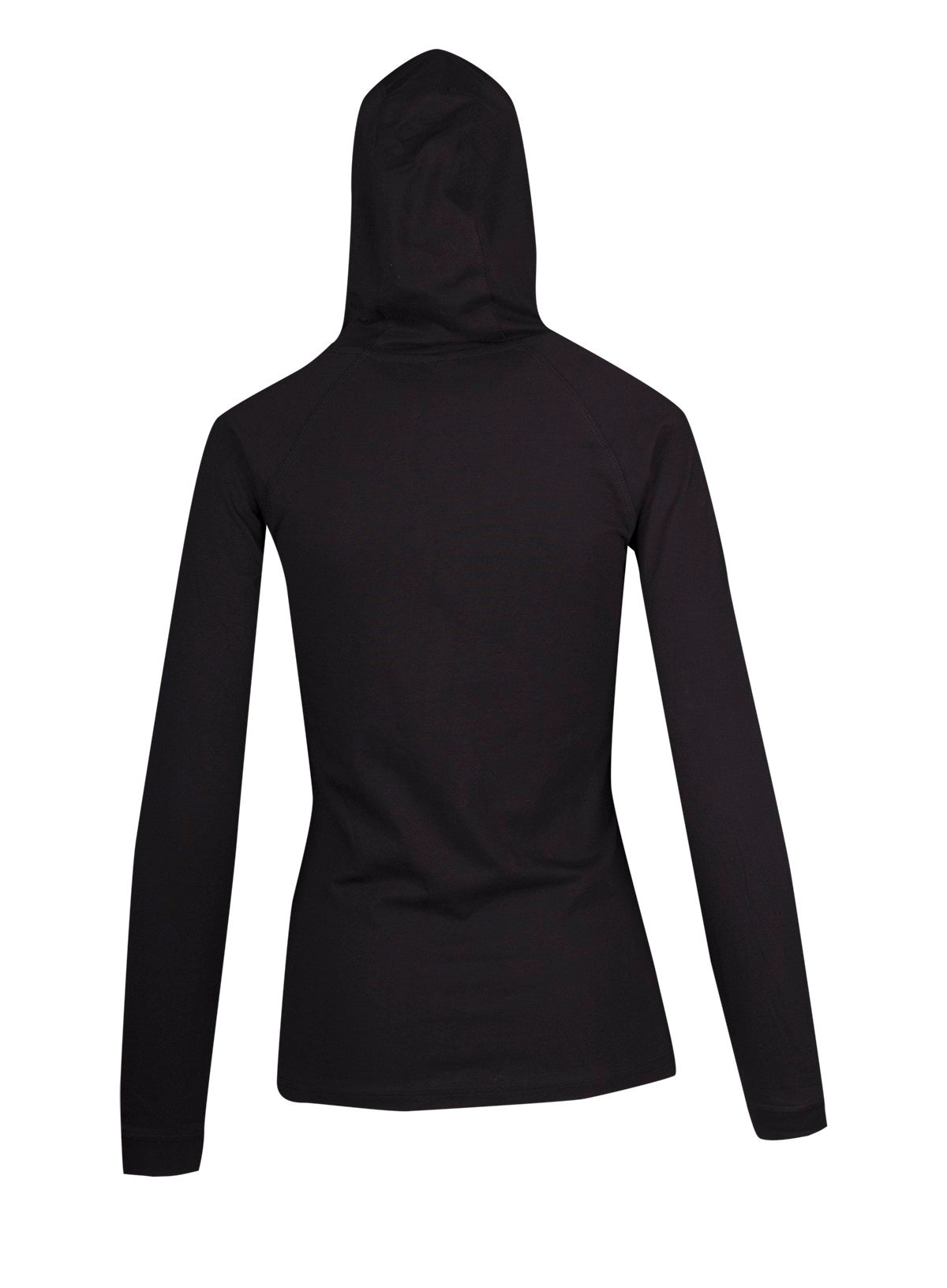Women's fusion T-shirt Hoodie - Black - Back