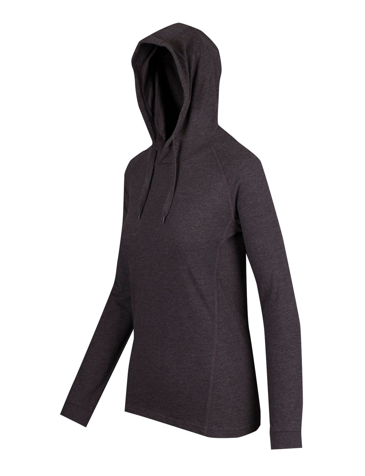 Women's fusion T-shirt Hoodie - Dark Marl - Side