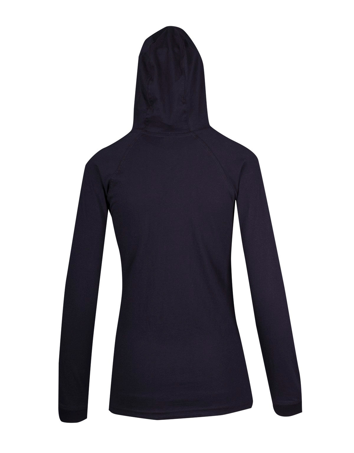 Women's fusion T-shirt Hoodie - Navy Blue - Back