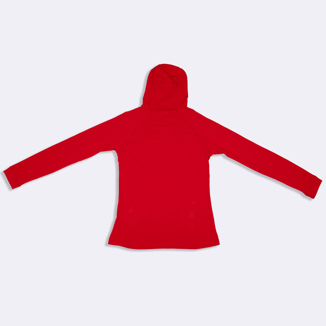 Women's fusion T-shirt Hoodie - Red - Back
