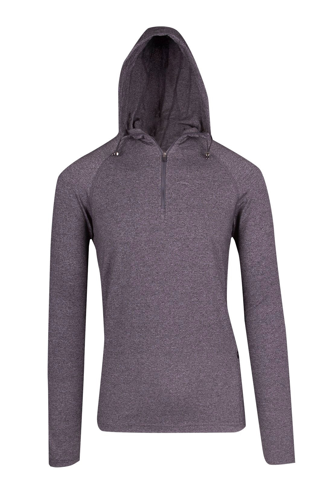 Mens' Greatness Half-Hood Top - Dark Heather - Front