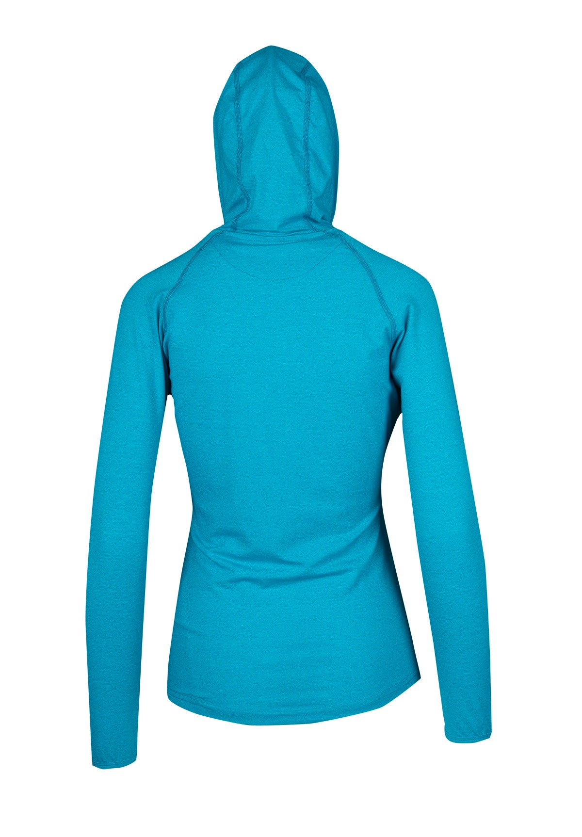 Women's Greatness Half-Hood Top - Jade Heather - Back