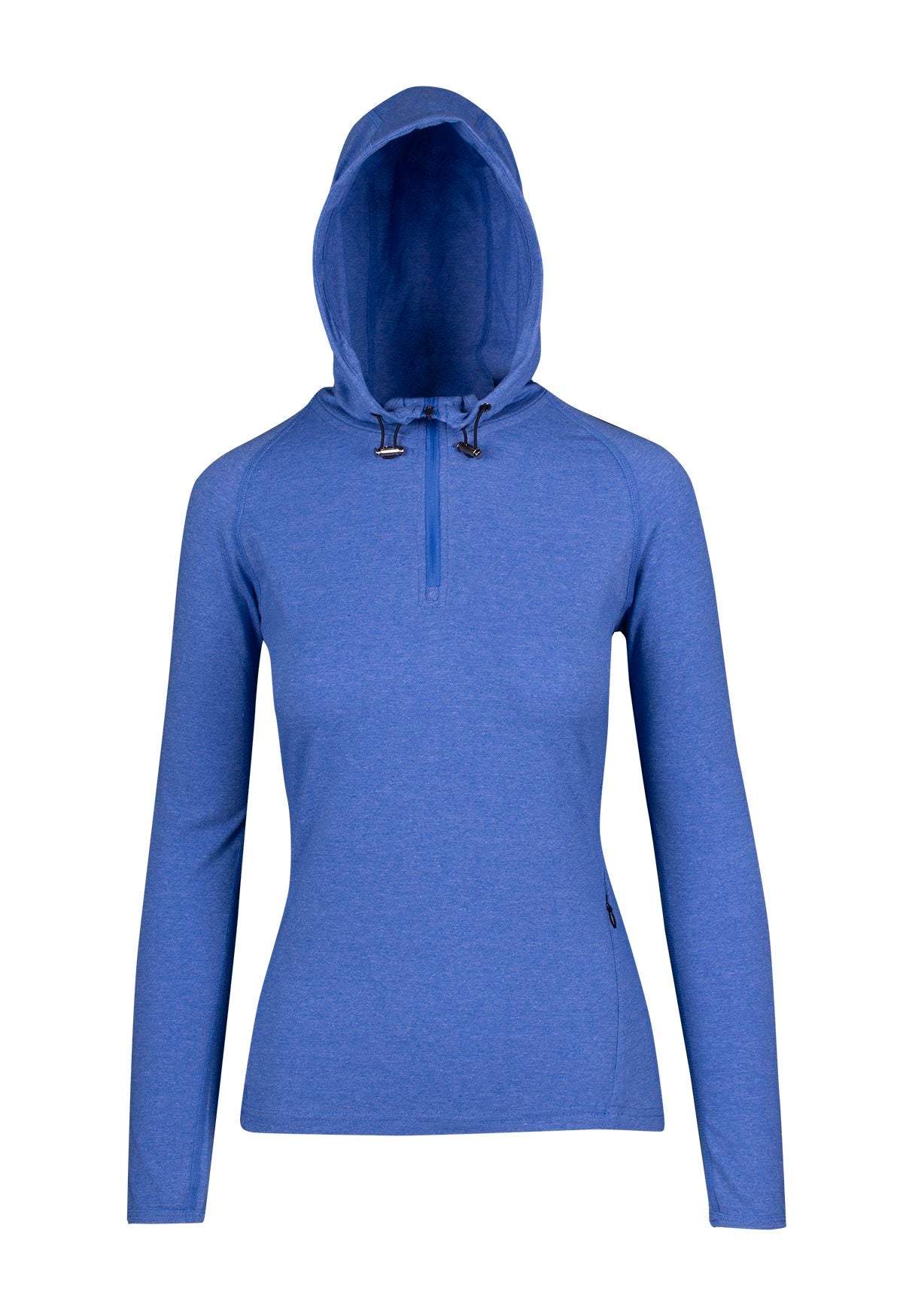 Women's Greatness Half-Hood Top - Royal Heather - Front