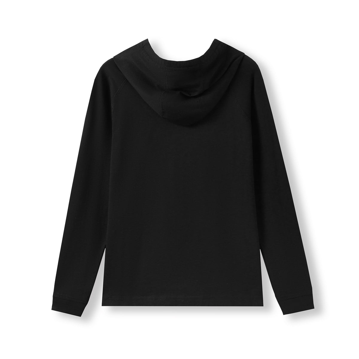 KIDS FUSION TSHIRT HOODIES - Black - Back