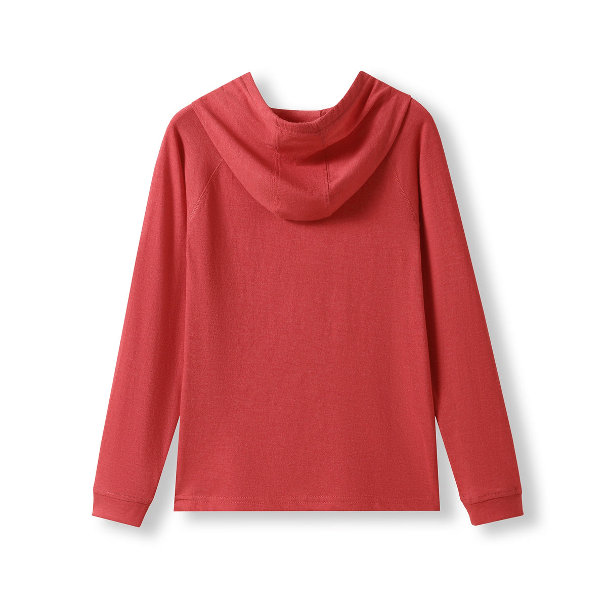 KIDS FUSION TSHIRT HOODIES - Red Marl - Back
