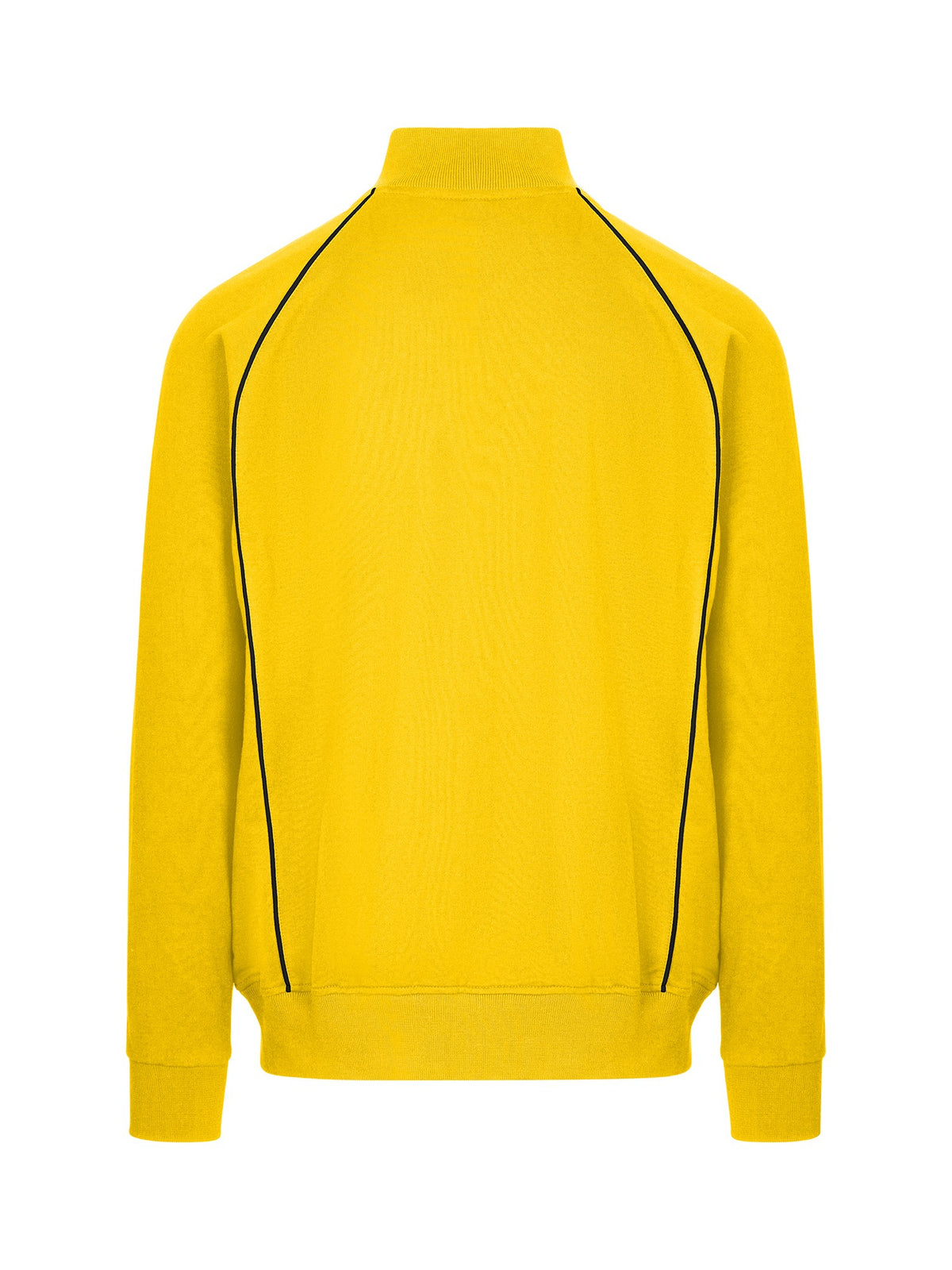 Mens' Unbrushed Contrast Jacket - Gold/Navy - Back
