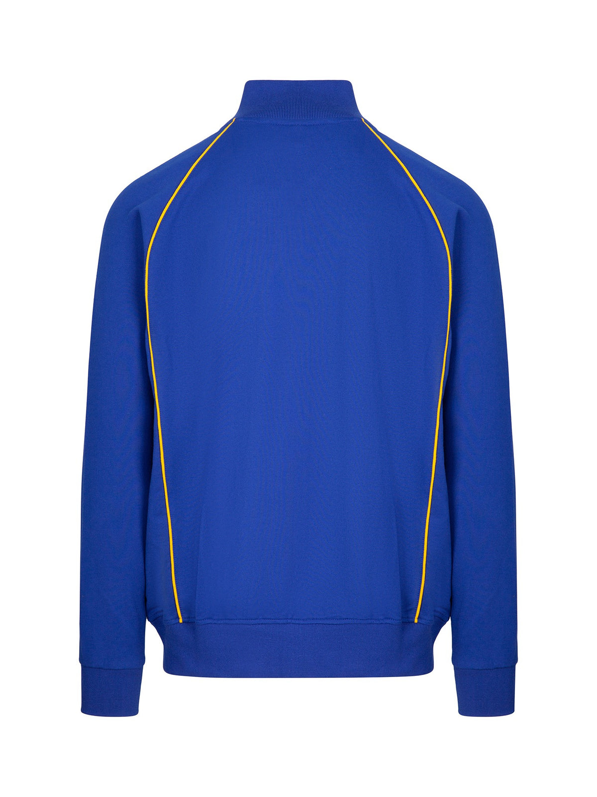Mens' Unbrushed Contrast Jacket - Royal/Gold - Back