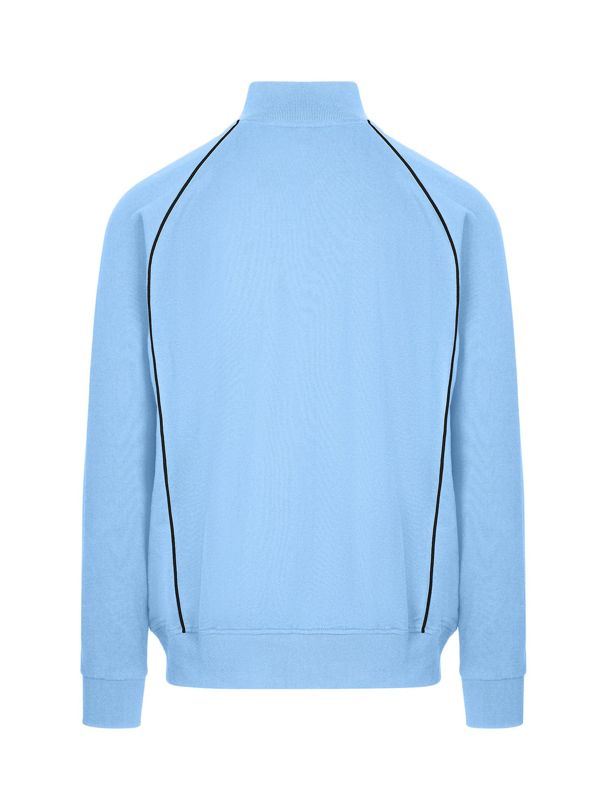 Mens' Unbrushed Contrast Jacket - Sky Blue/Navy - Back
