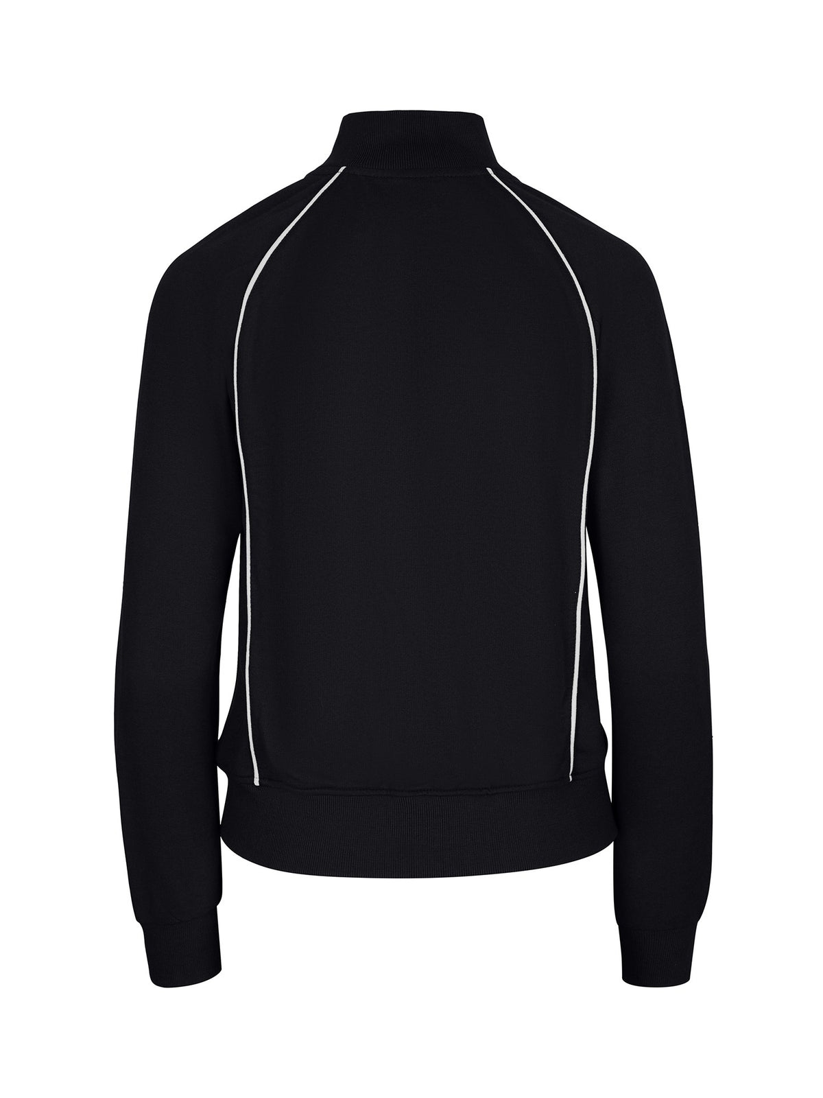 Womens/Juniors Unbrushed Contrast Jacket - Black/White - Back