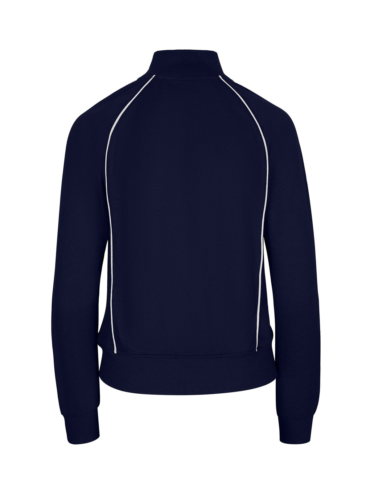 Womens/Juniors Unbrushed Contrast Jacket - Navy/White - Back