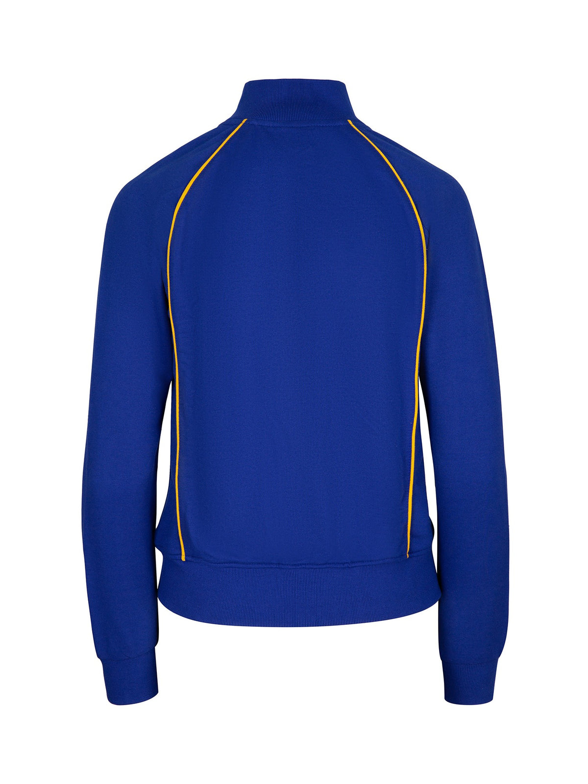 Womens/Juniors Unbrushed Contrast Jacket - Royal/Gold - Back